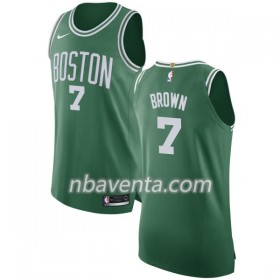 Camiseta Hombre Boston Celtics Jaylen Brown 7 Nike 2017-18 Verde Swingman